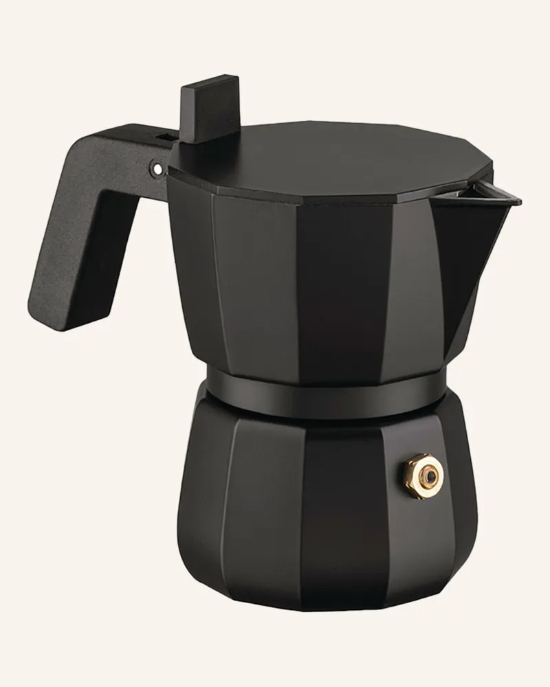 Alessi Espressokocher Moka schwarz Schwarz
