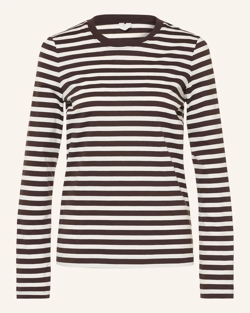 Arket Longsleeve braun Dunkelbraun