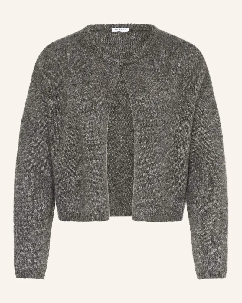 Mrs & HUGS Strickjacke Aus Cashmere grau Grau