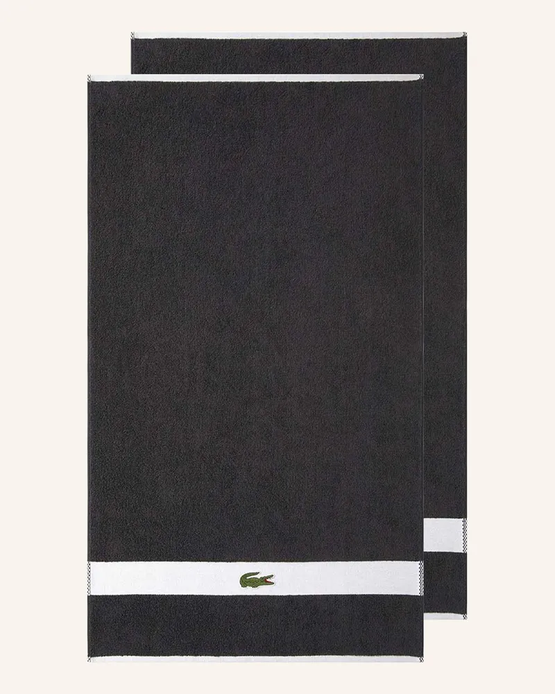 Lacoste Handtuch Lcasual schwarz Dunkelgrau