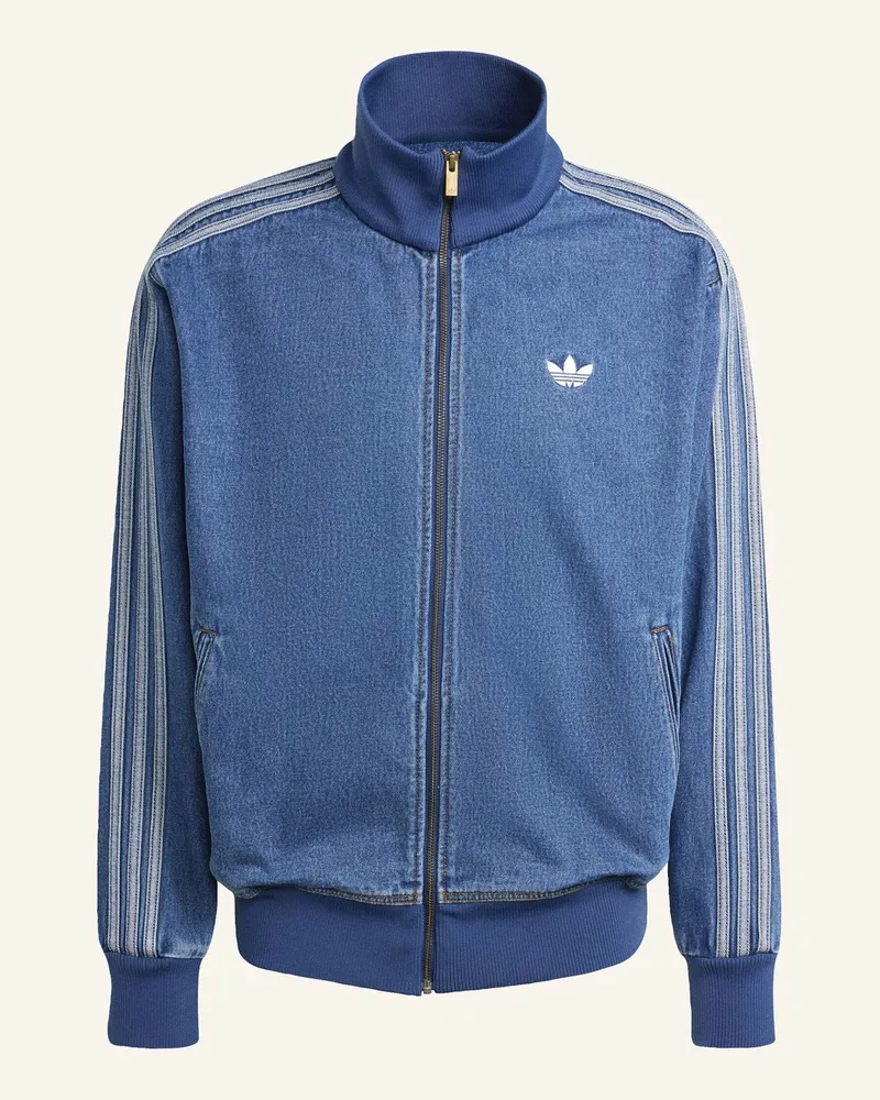 adidas Adicolor Firebird Originals Jacke Aus Jeansstoff blau Blau