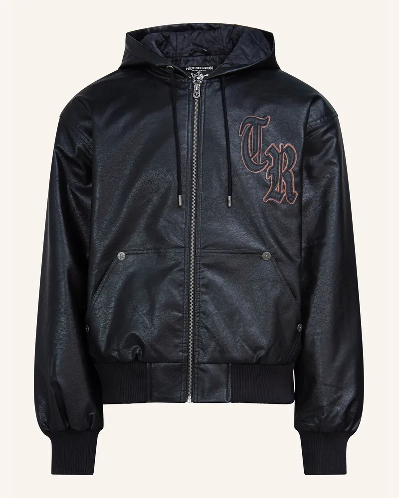 True Religion Bomberjacke schwarz Schwarz