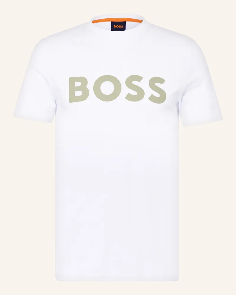 HUGO BOSS T-Shirt Thinking weiss Weiss
