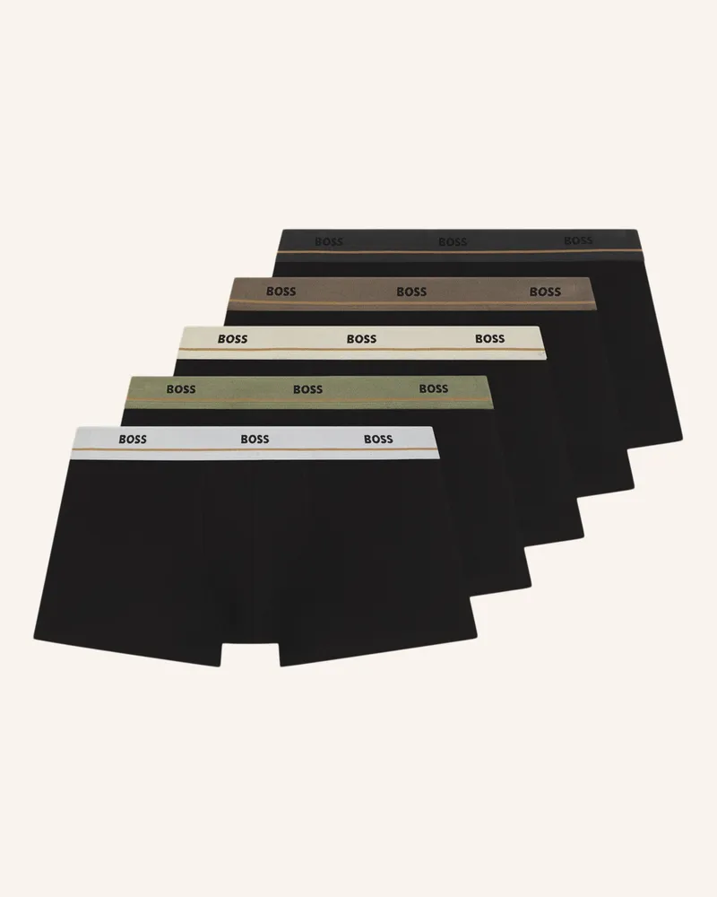 HUGO BOSS Boxershort TRUNK 5P ESSENTIAL Schwarz