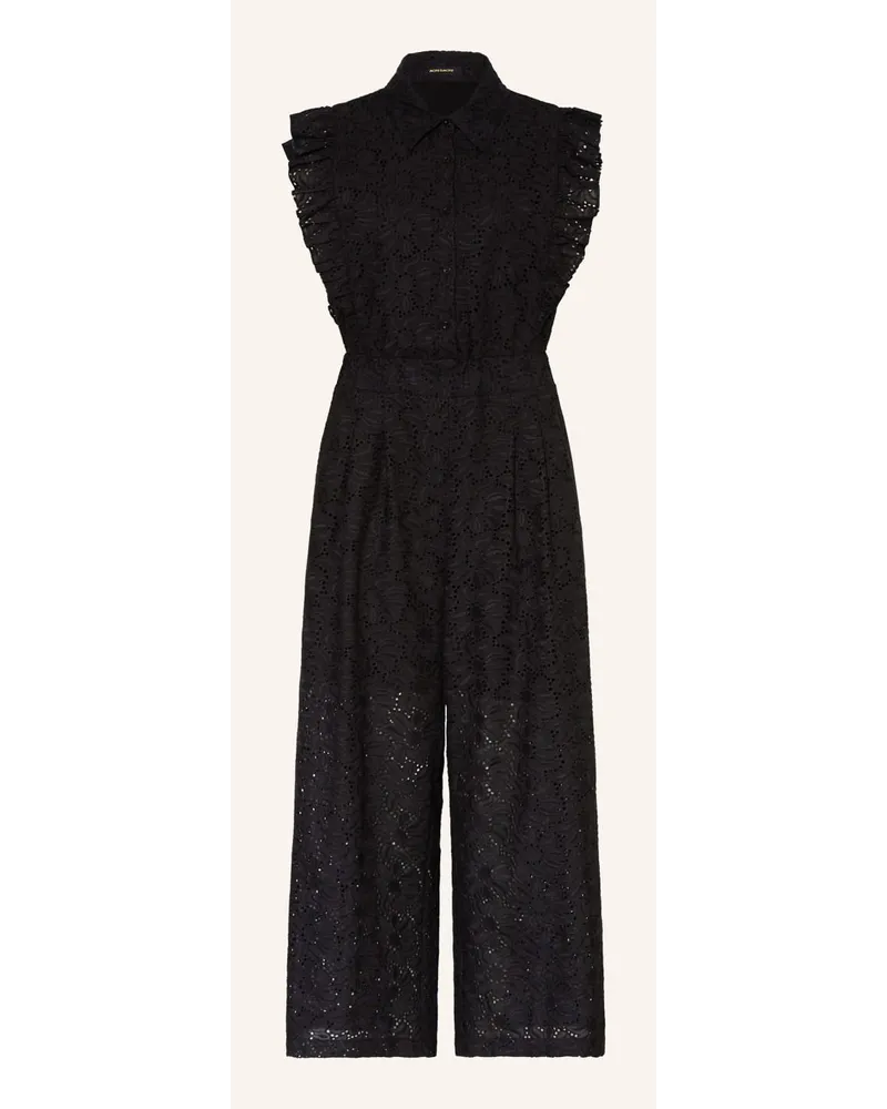 More & More Jumpsuit aus Lochspitze Schwarz