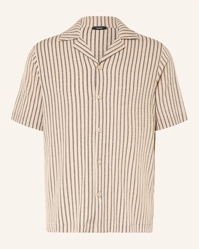 Reiss Resorthemd Griff Comfort Fit grau Beige