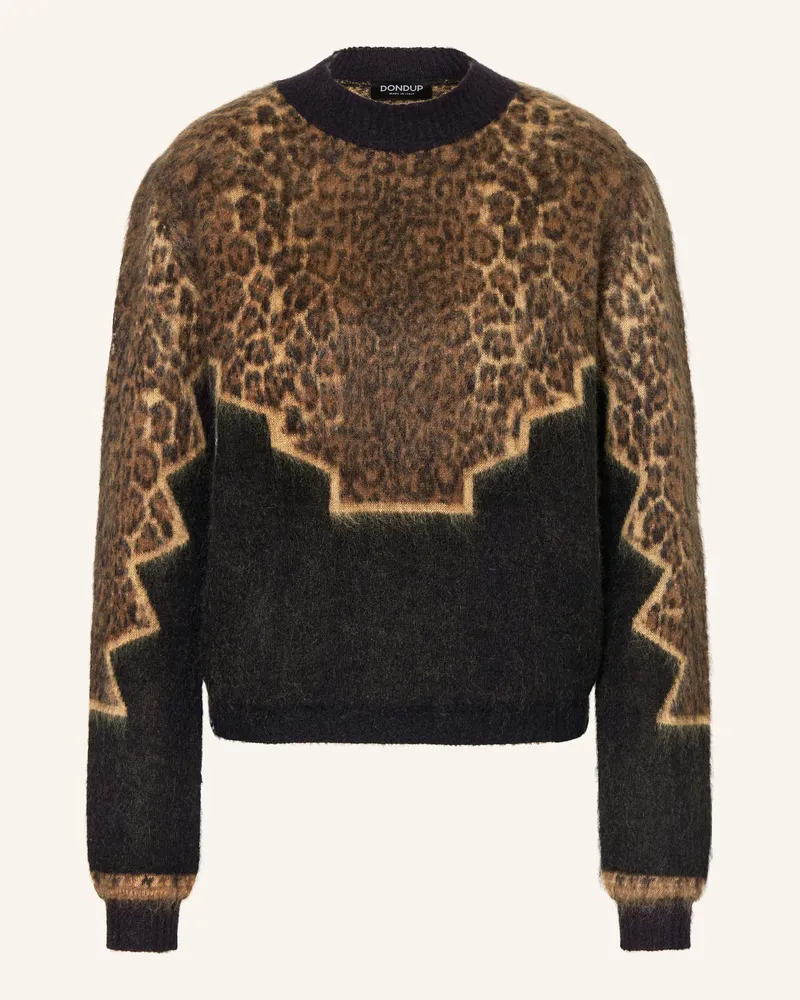 Dondup Pullover mit Mohair Dunkelbraun