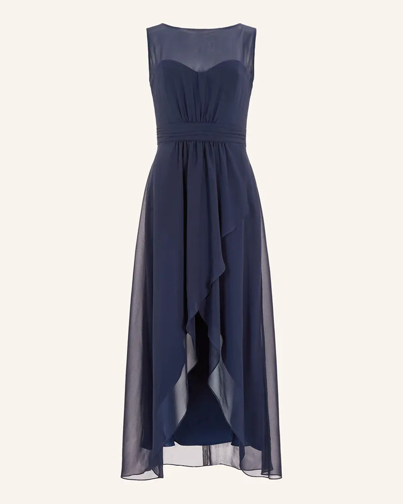 Swing Abendkleid mit Cut-out Dunkelblau