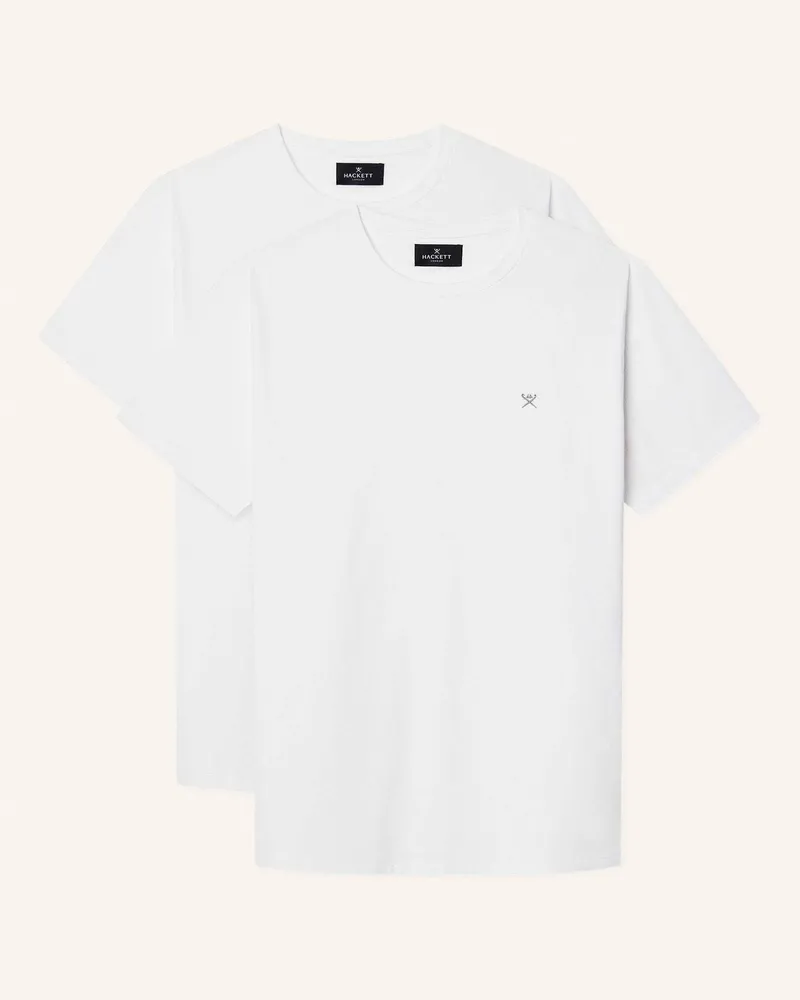 Hackett T-Shirt Core Tshirt 2p weiss Weiss