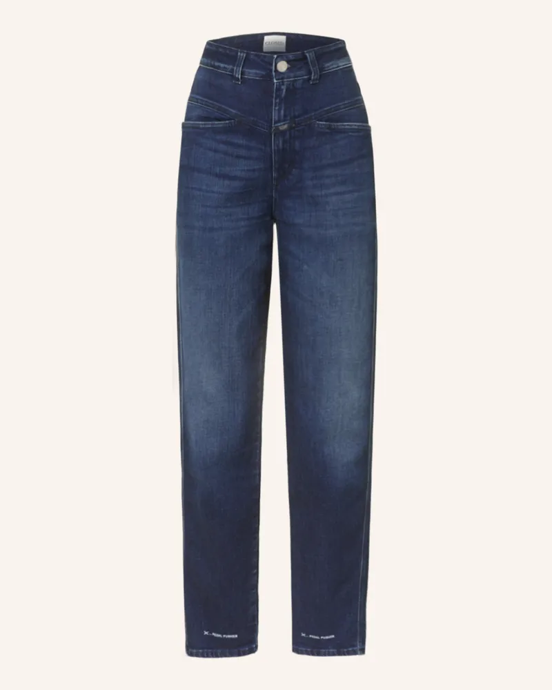 Closed Cropped Jeans Pedal Pusher blau Dbl
