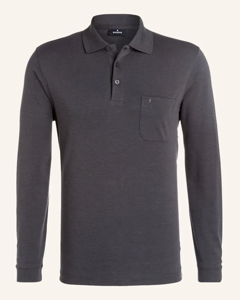 Ragman Poloshirt grau Dunkelgrau