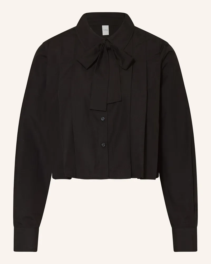 Y.A.S Schluppenbluse schwarz Schwarz