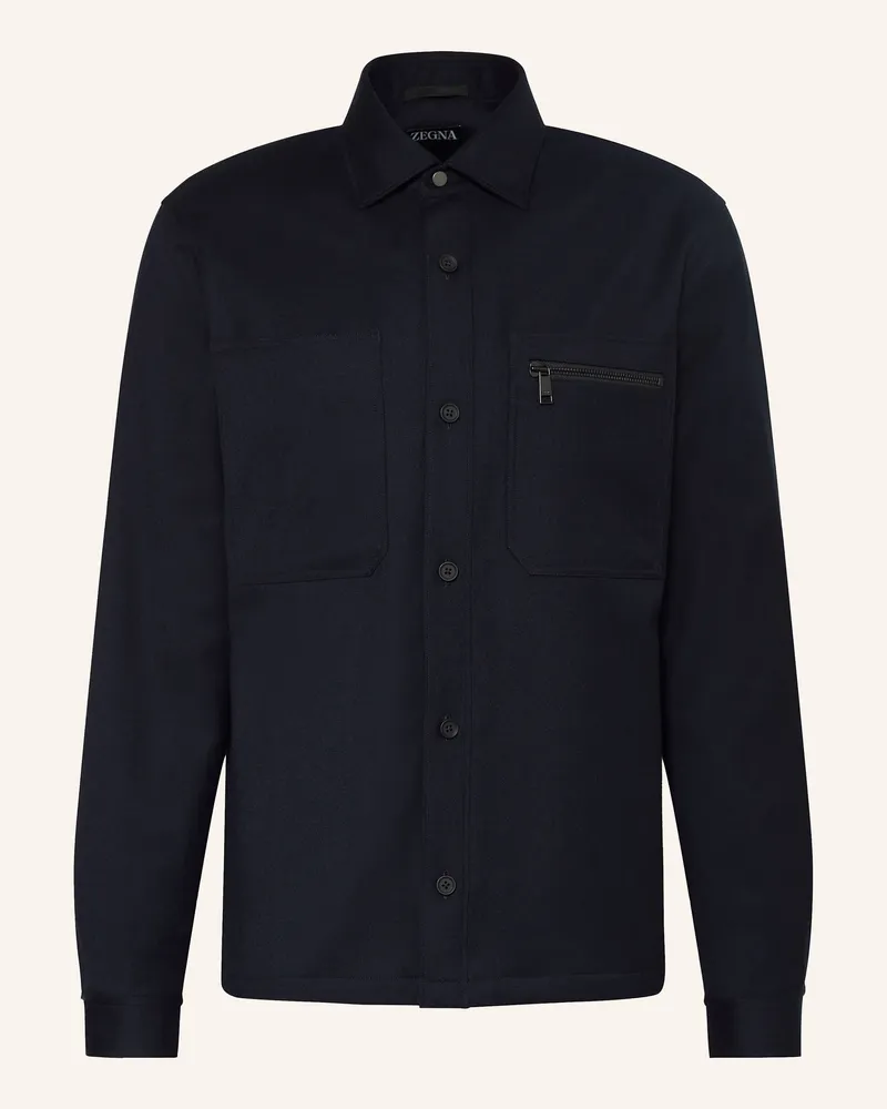 Ermenegildo Zegna Overjacket blau Dunkelblau