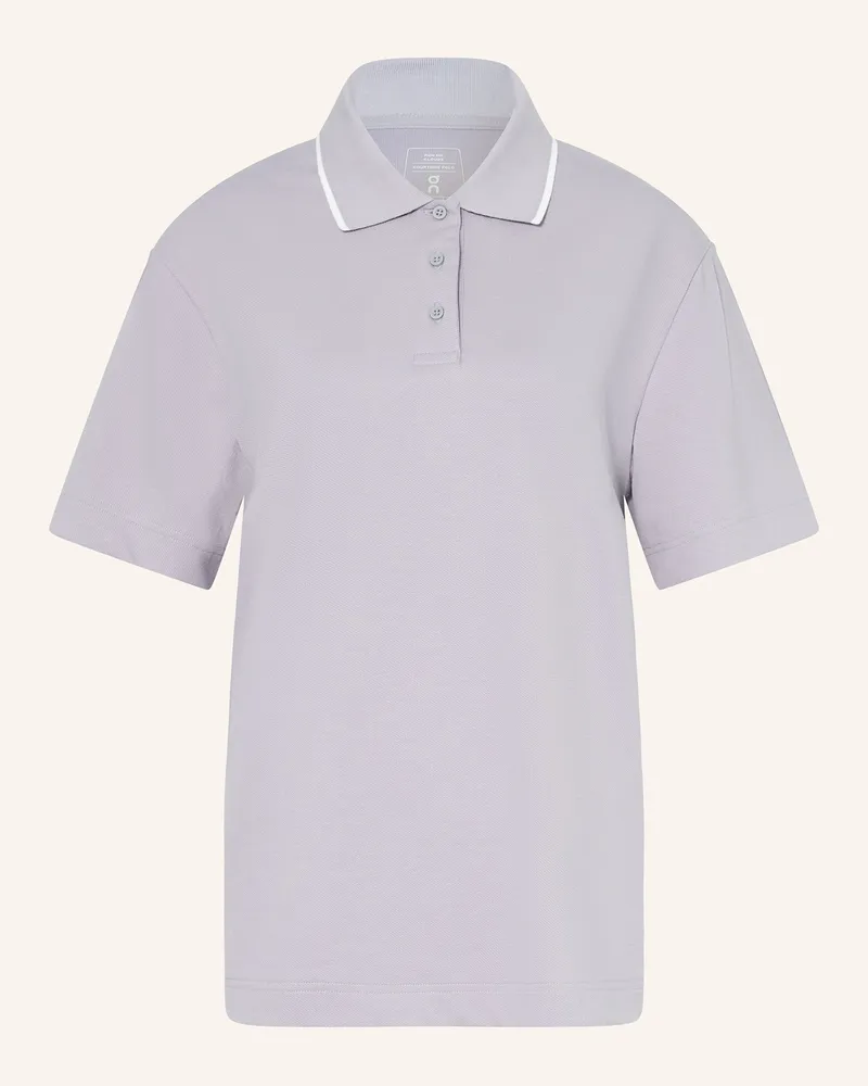 ON Piqué-Poloshirt COURTSIDE Hellblau