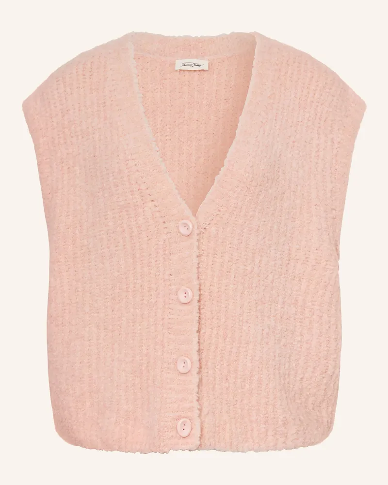 American Vintage Strickweste Zolly rosa Hellrosa