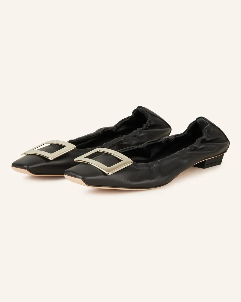 Roger Vivier Ballerinas Belle Vivier schwarz Schwarz