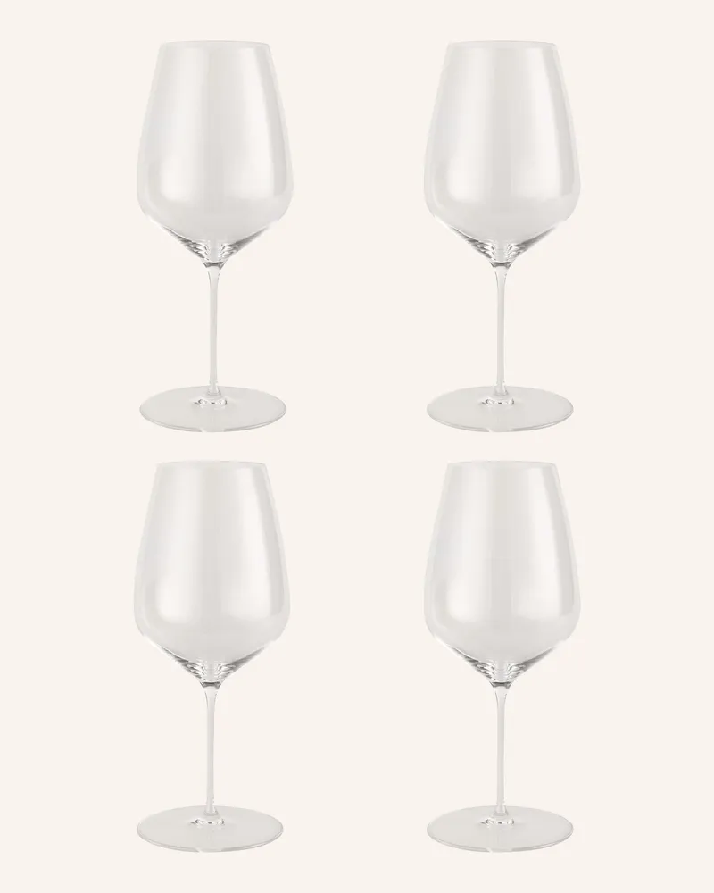 Riedel 4er-Set Weingläser Veloce Cabernet transparent Weiss