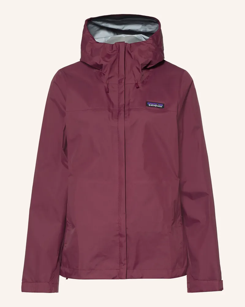 Patagonia Funktionsjacke Torrentshell rot Dunkellila