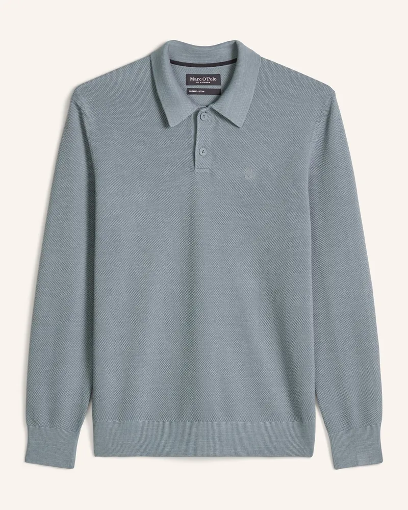 Marc O'Polo Strick-Poloshirt grau Grau