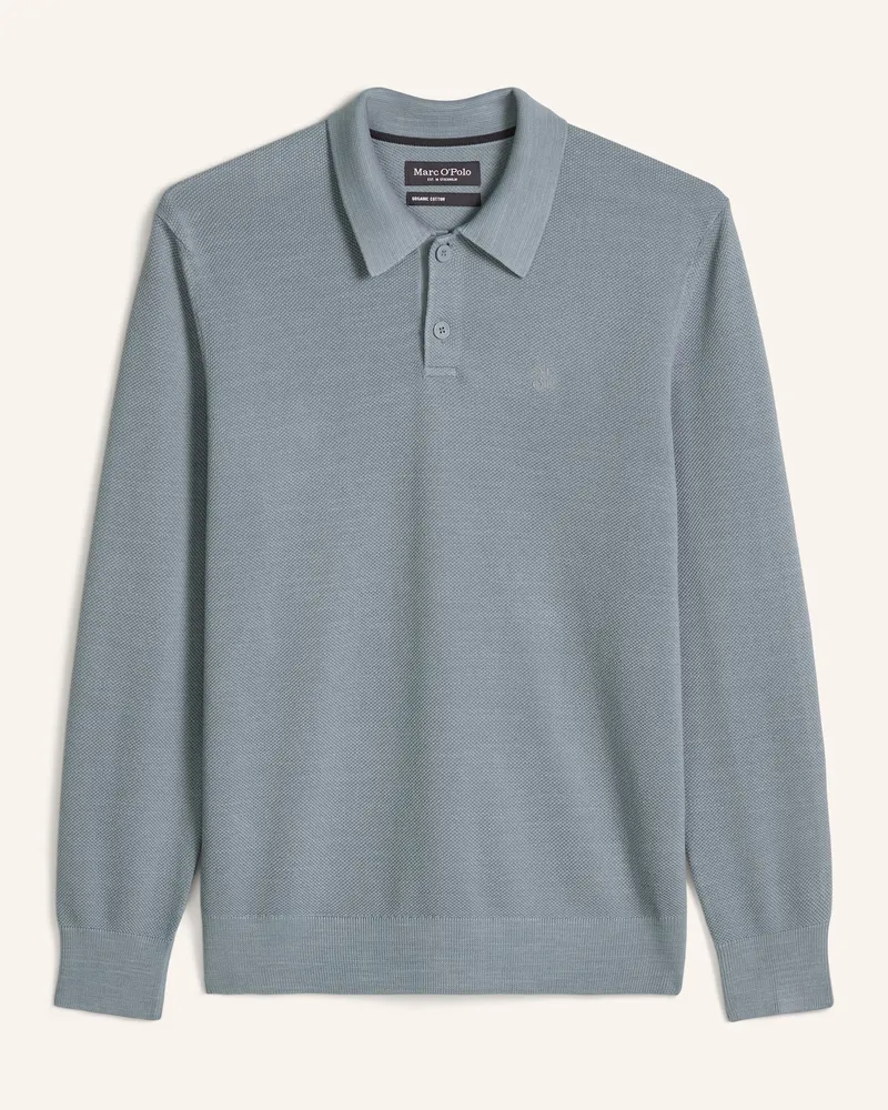 Marc O'Polo Strick-Poloshirt grau Grau