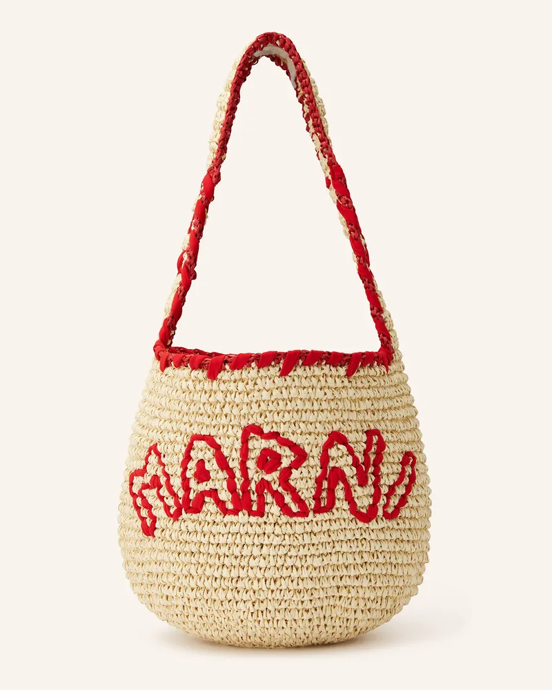 Marni Strandtasche Creme