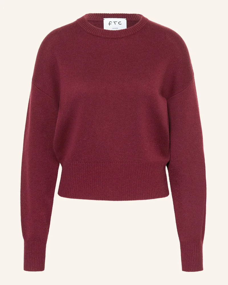 FTC Cashmere Cashmere-Pullover Dunkelrot