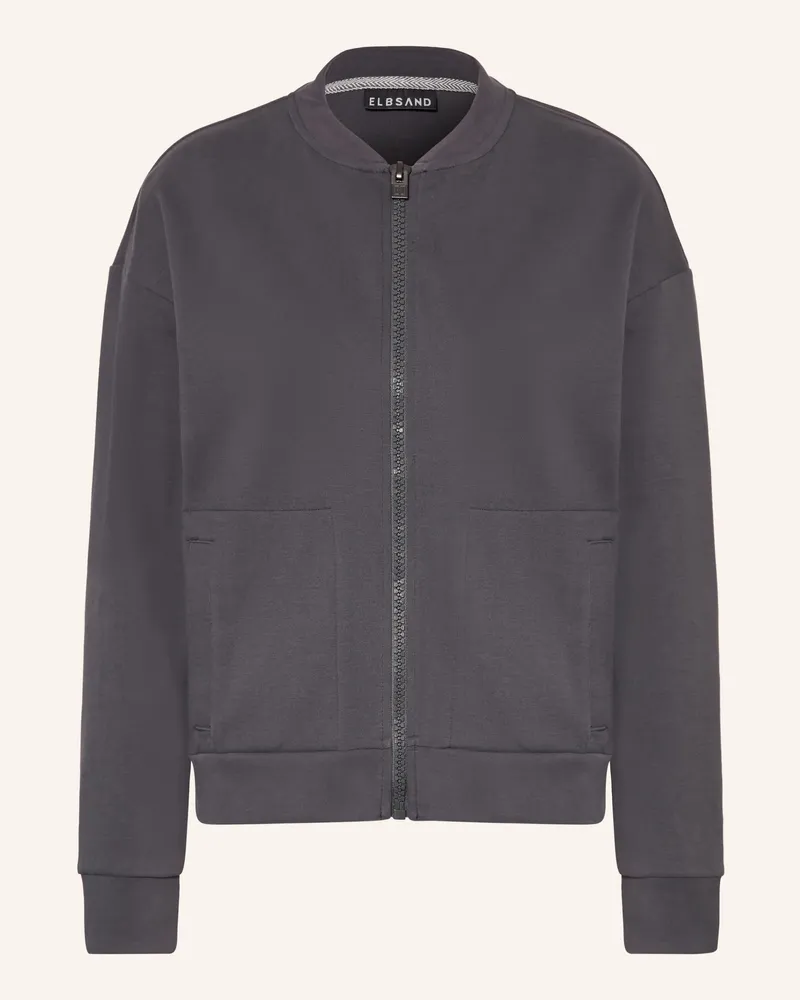 ELBSAND Sweatjacke ENID Dunkelgrau