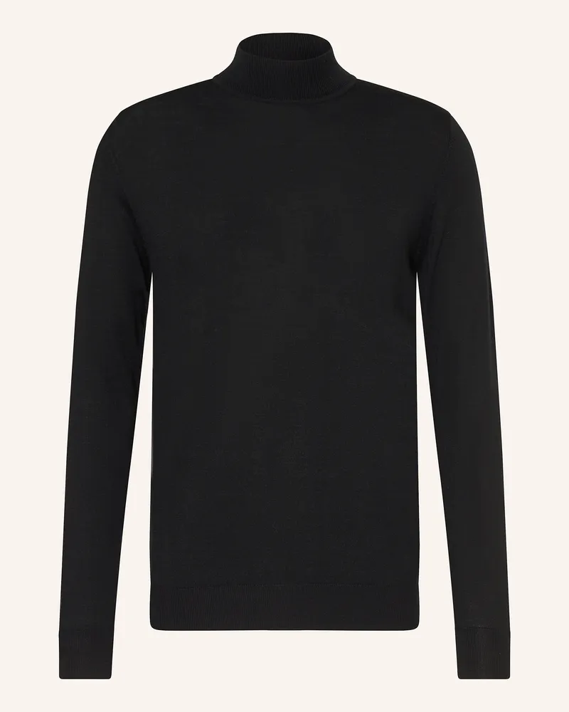 Profuomo Pullover aus Merinowolle Schwarz