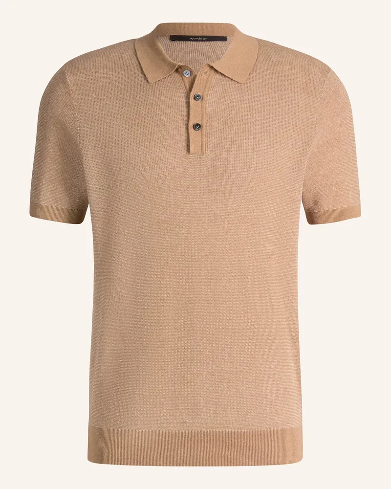 windsor. Poloshirt Camel