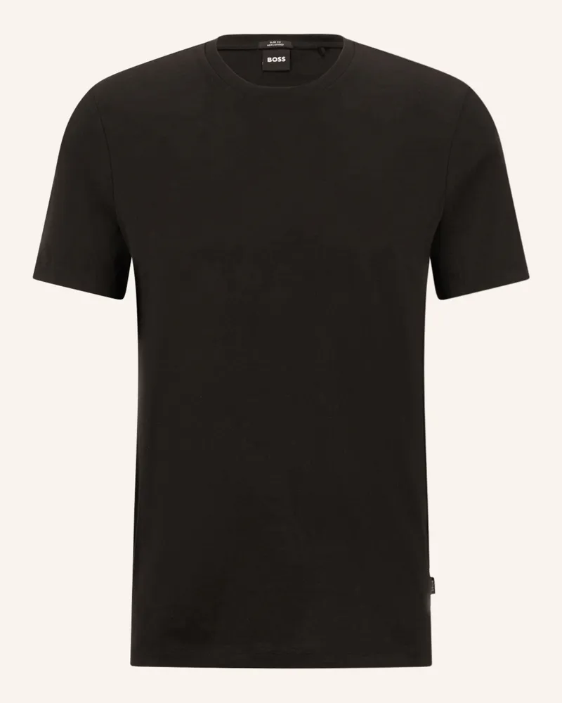 HUGO BOSS T-Shirt Tessler schwarz Schwarz