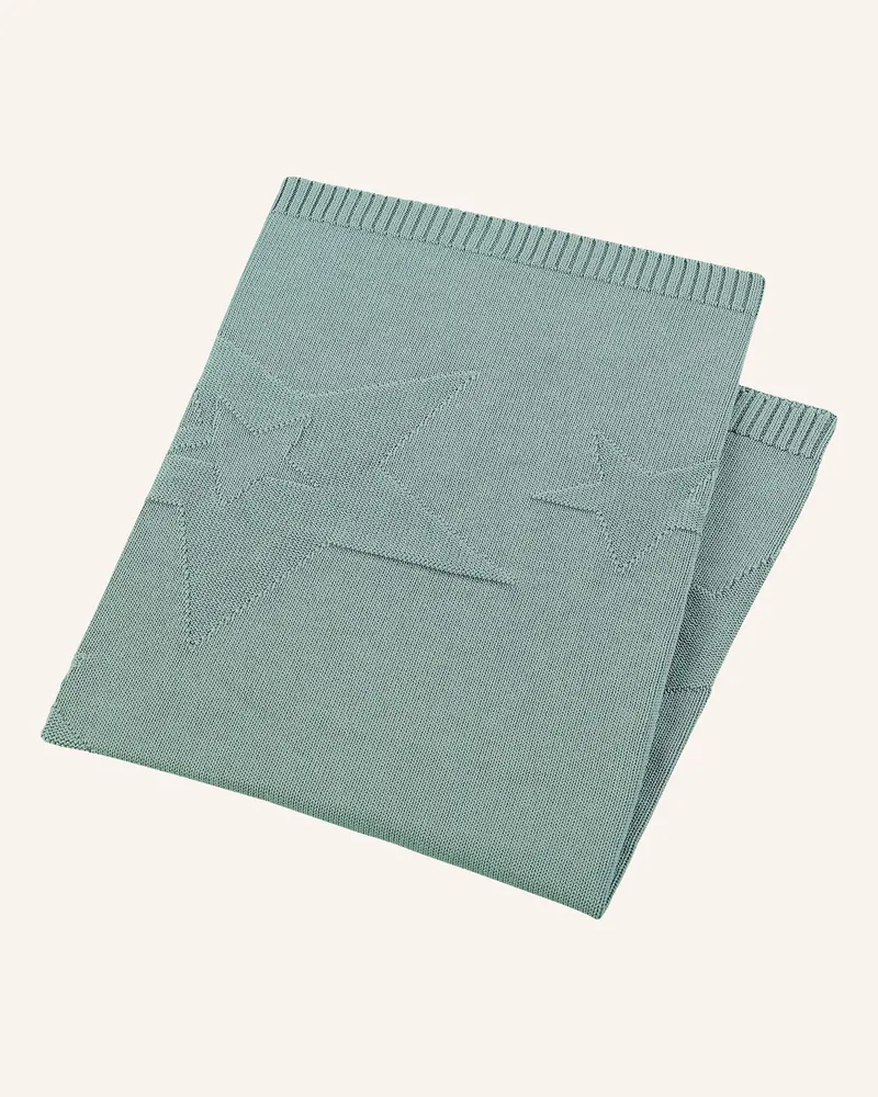 Sterntaler Strick-Schmusedecke Hellgrün