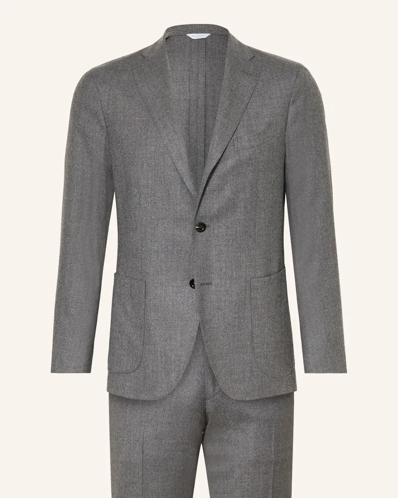 Boglioli Anzug Extra Slim Fit grau Dunkelgrau