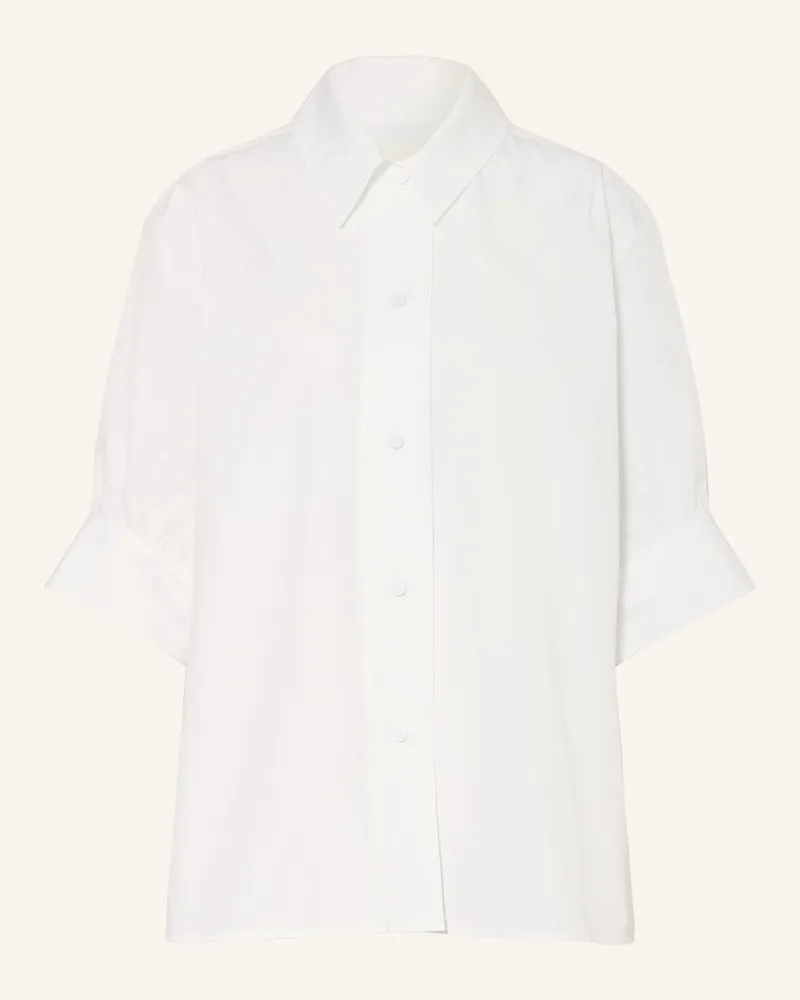 Jil Sander Hemdbluse mit 3/4-Arm Weiss