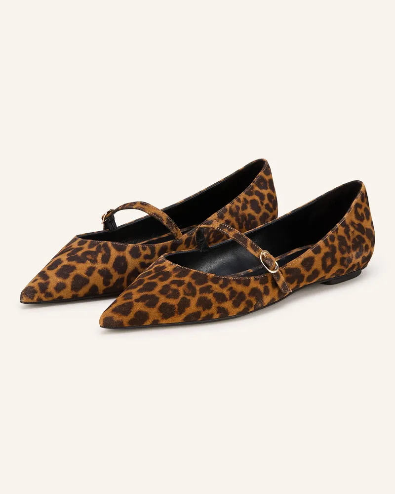 Stuart Weitzman Mary-Jane-Ballerinas EMILIA Braun