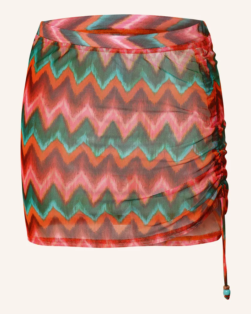 Banana Moon Mesh-Rock Malani Nalikatu Mit Schmuckperlen orange Dunkelrot