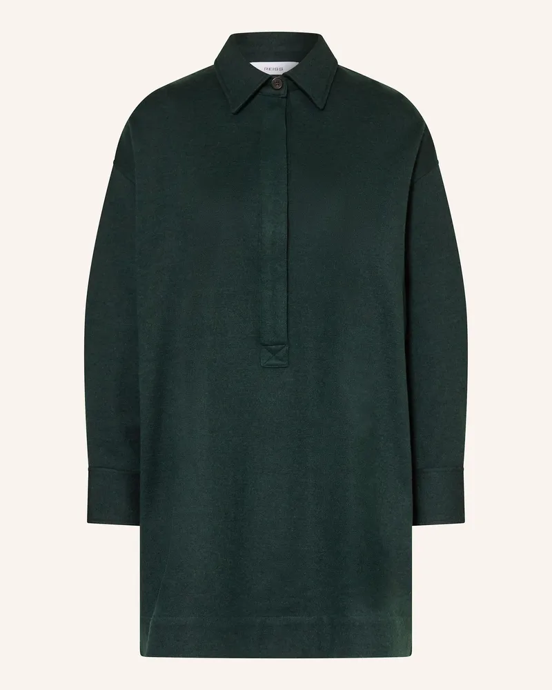 Reiss Hemdblusenkleid Dunkelgrün