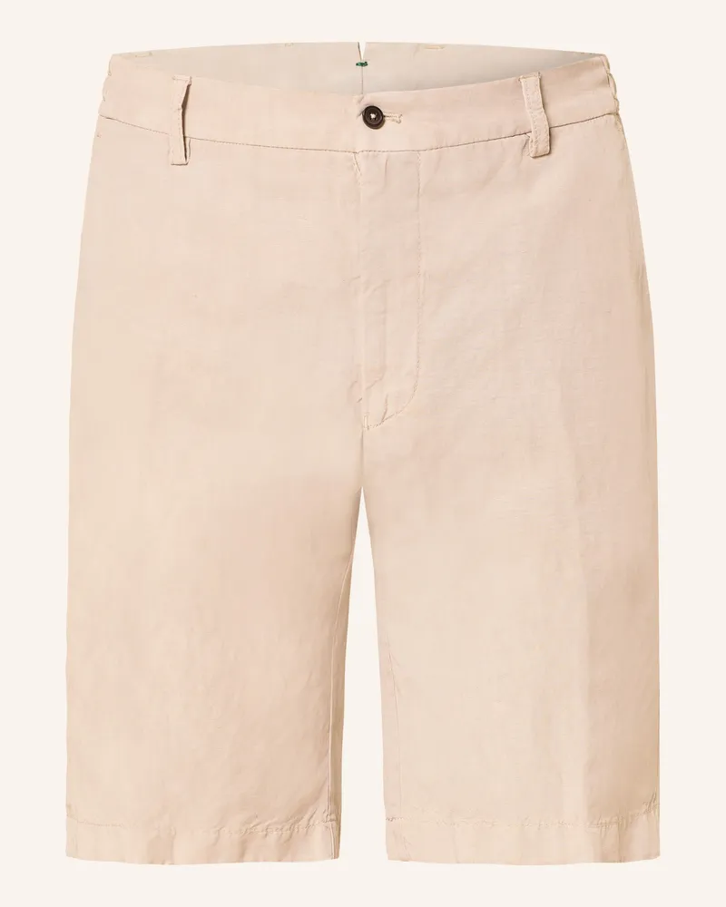Berwich Chinoshorts Mit Leinen beige Beige
