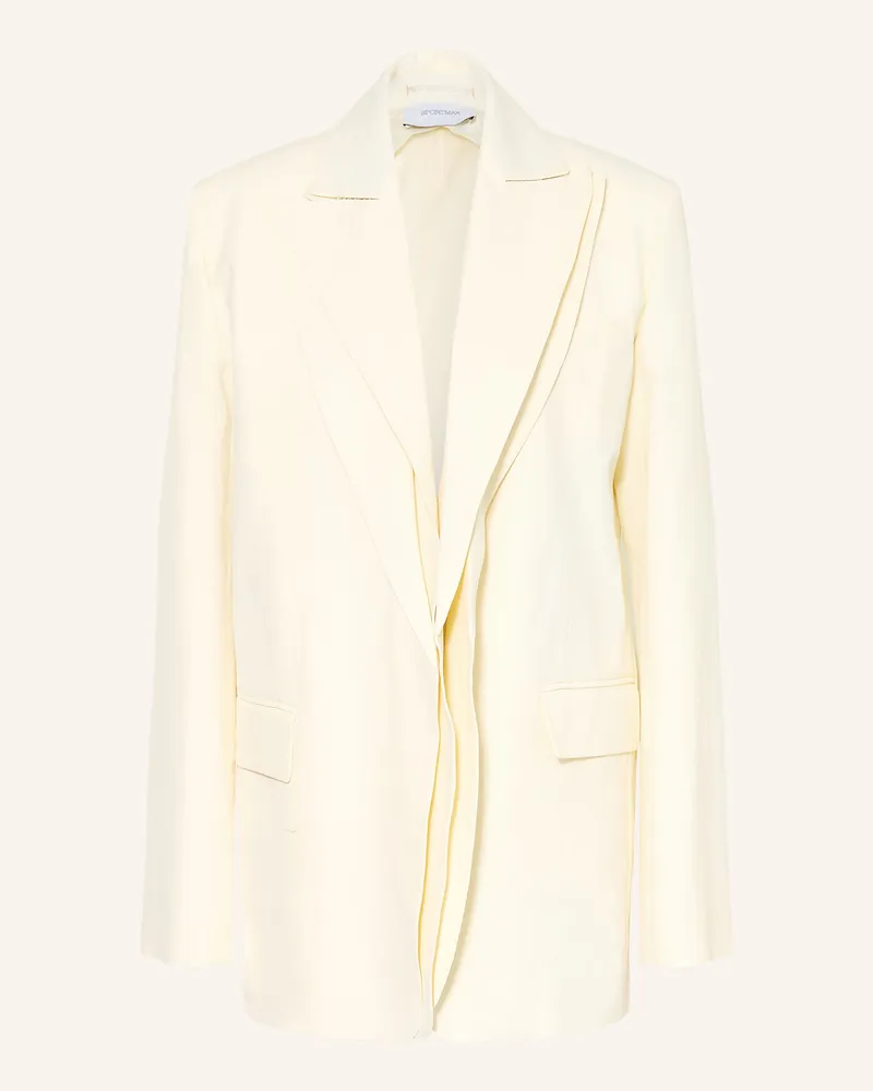 SPORTMAX Blazer Tenuta Mit Seide gelb Ecru