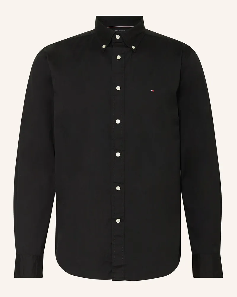 Tommy Hilfiger Hemd Regular Fit schwarz Schwarz