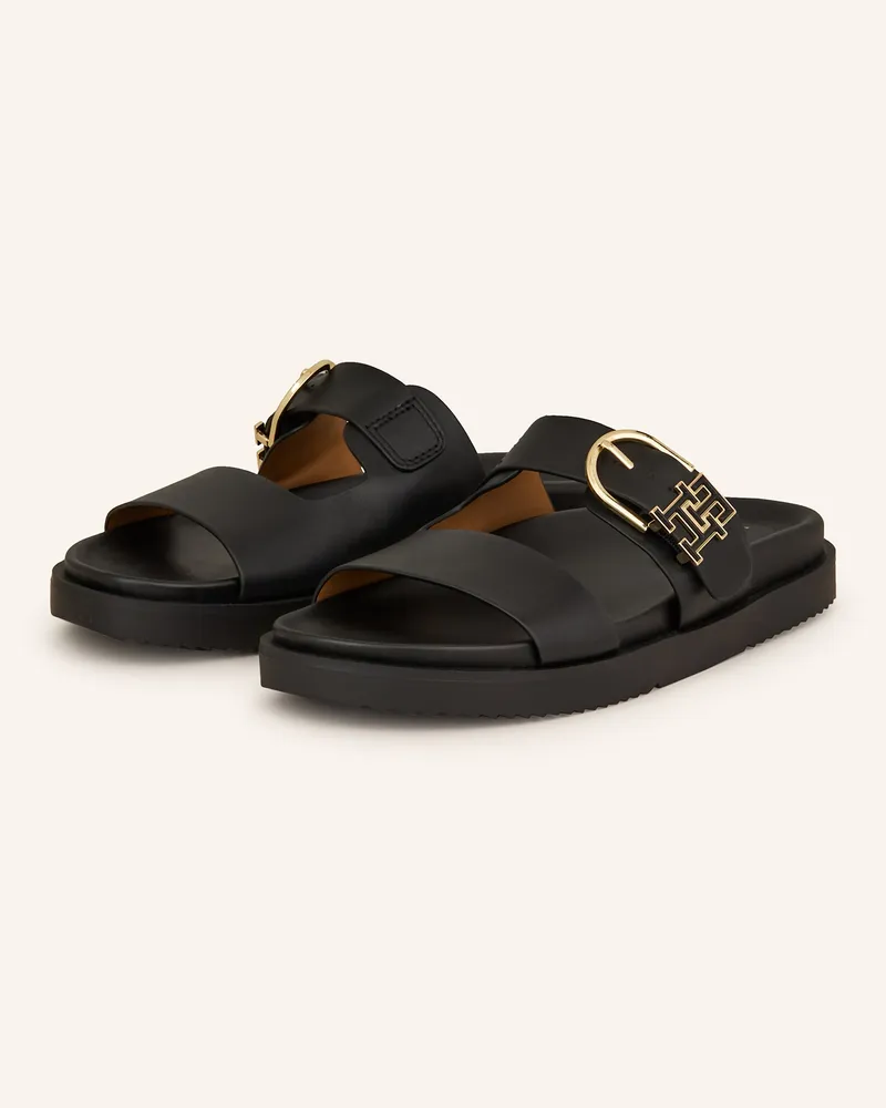 Tommy Hilfiger Pantoletten Schwarz