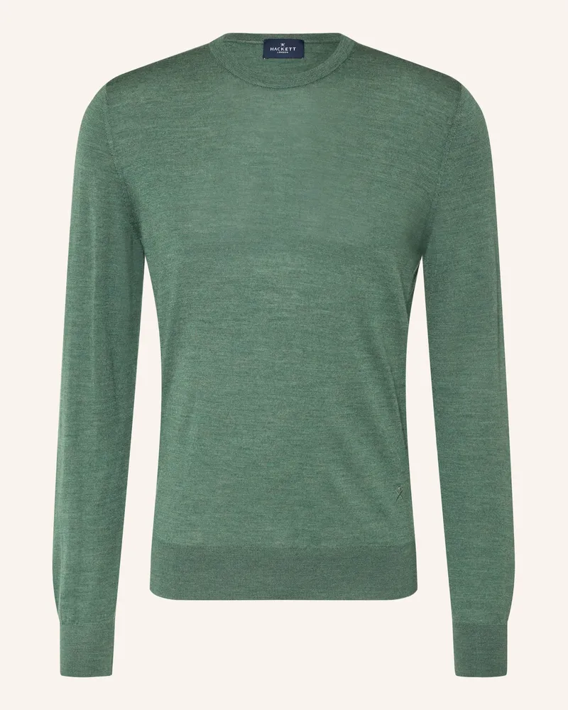 Hackett Pullover Aus Merinowolle gruen Grün