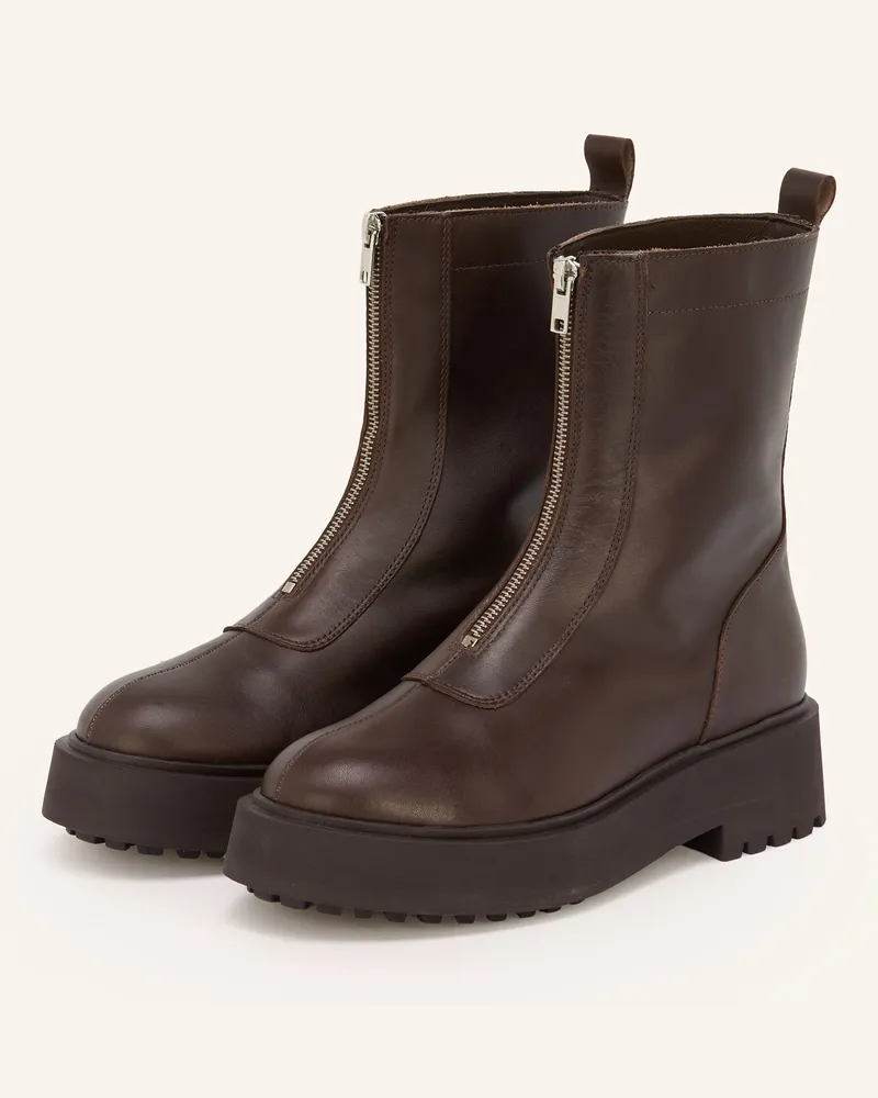 Mrs & HUGS Boots Faeda braun Dunkelbraun