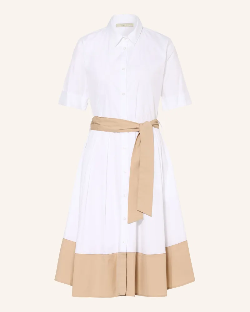 lilienfels Hemdblusenkleid Weiss