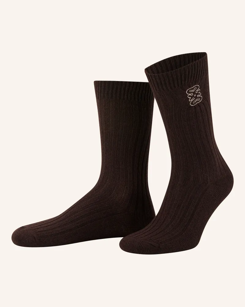 Sandro Socken braun Dunkelbraun