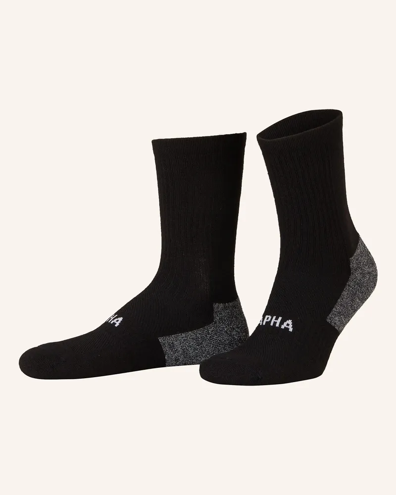 Rapha Radsocken Pro Team Winter Mit Merinowolle schwarz Blw