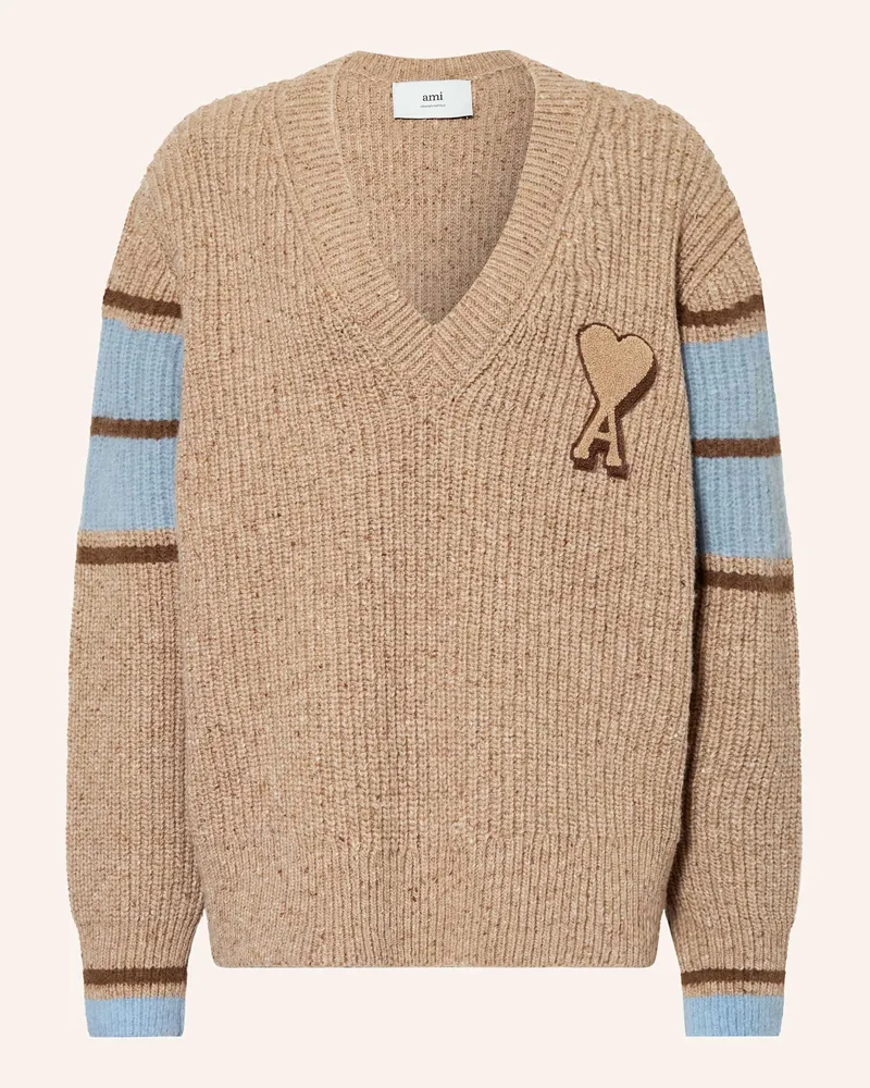 AMI Paris Pullover Hellbraun