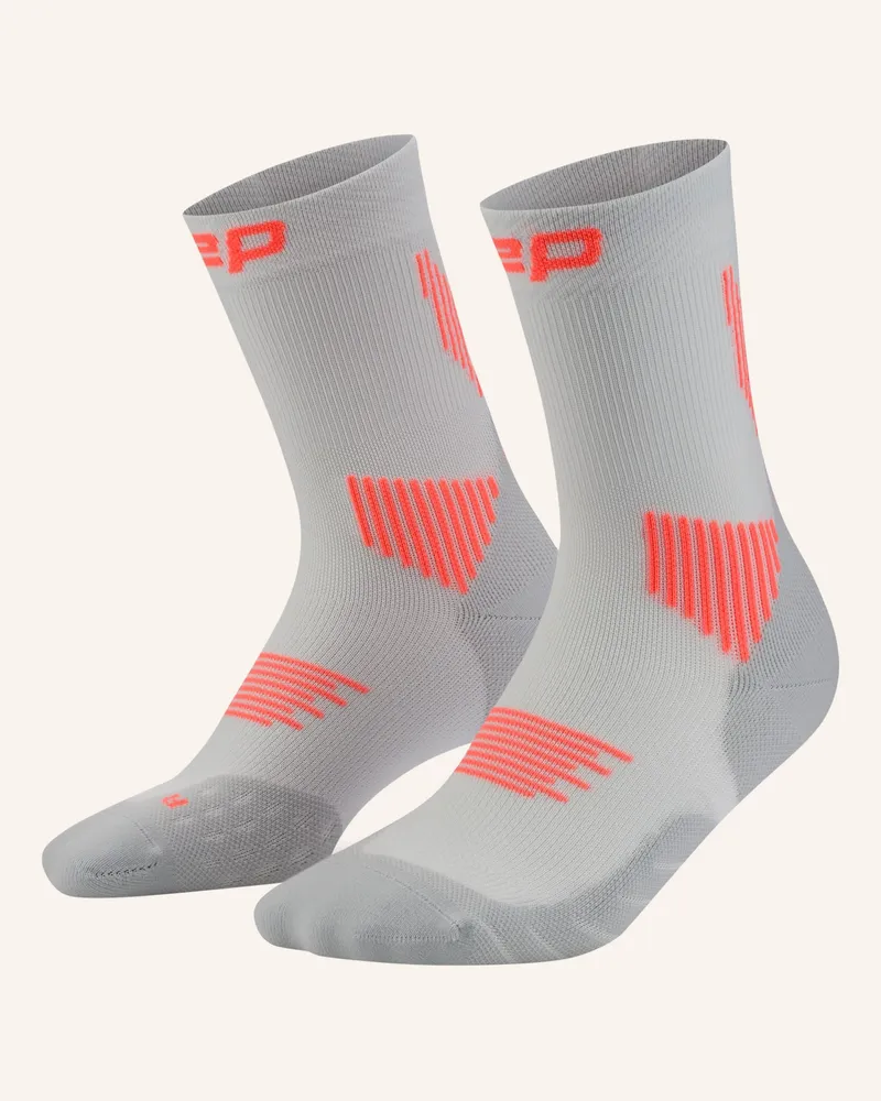 CEP Laufsocken CORE RUN MID CUT Grau