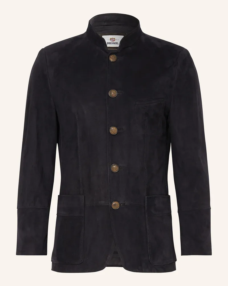 Meindl Lederjanker Soho blau Schwarz