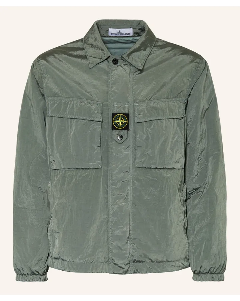 Stone Island Overshirt mit PrimaLoft®-Isolierung Gruen