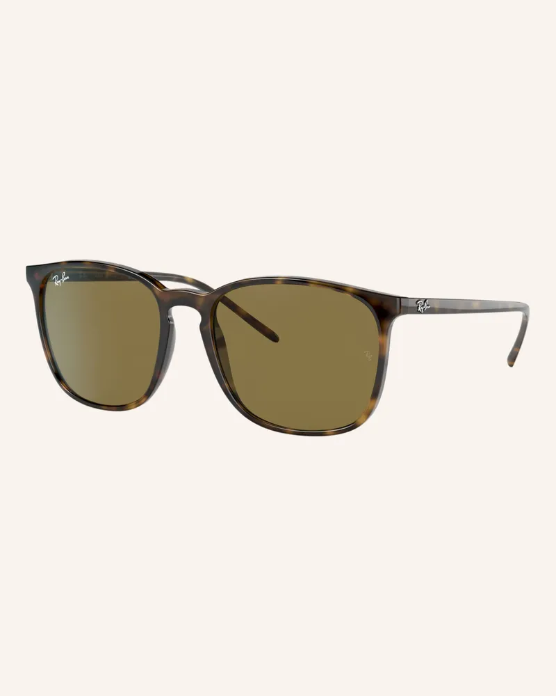 Ray Ban Sonnenbrille rb4387 Highstreet braun Havana